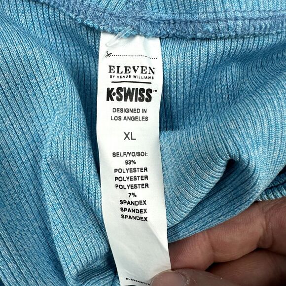 NWT Eleven Venus Williams Stay Glossy Leggings Women's XL Ice Sky 7/8 Activewear - Picture 10 of 10